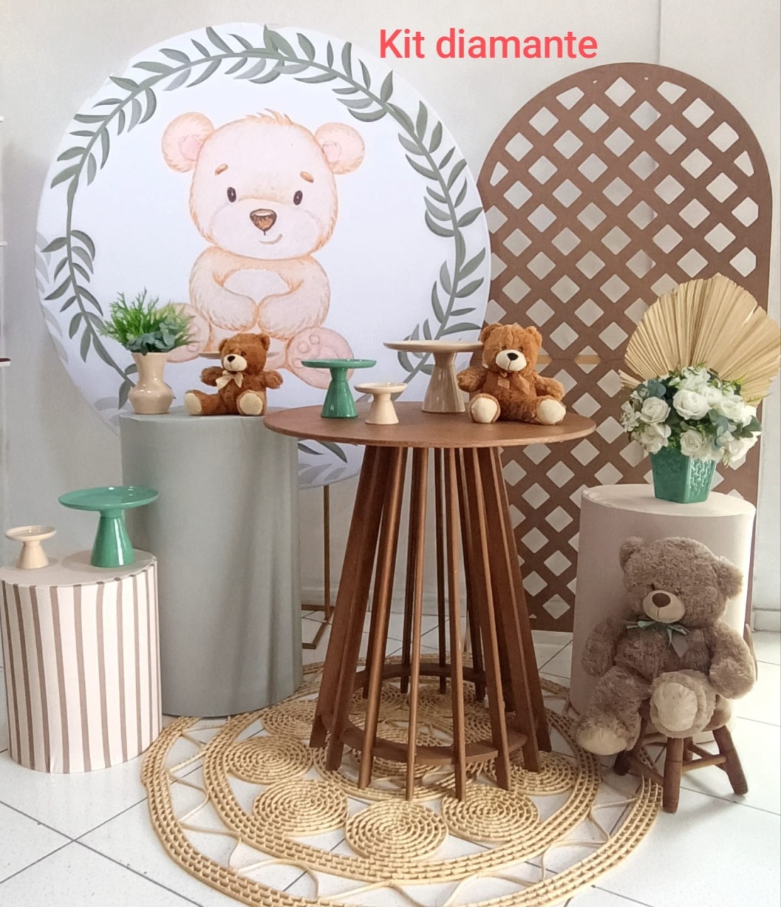 Kit Chá de Bebe Neutro Diamante - Inspire Festas