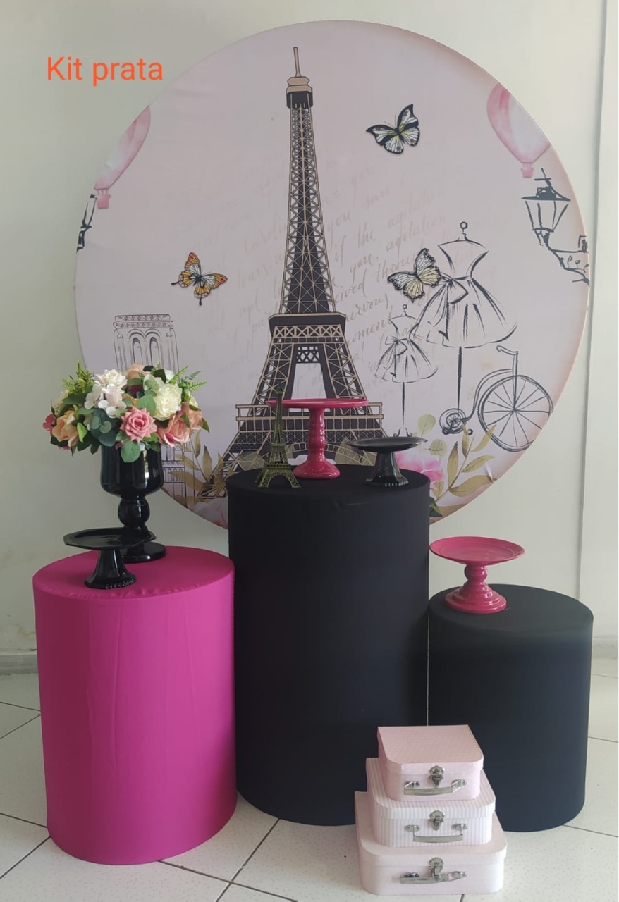 Kit Paris Prata - Inspire Festas