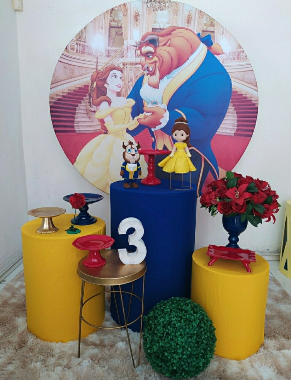 Kit A Bela E A Fera Ouro - Inspire Festas
