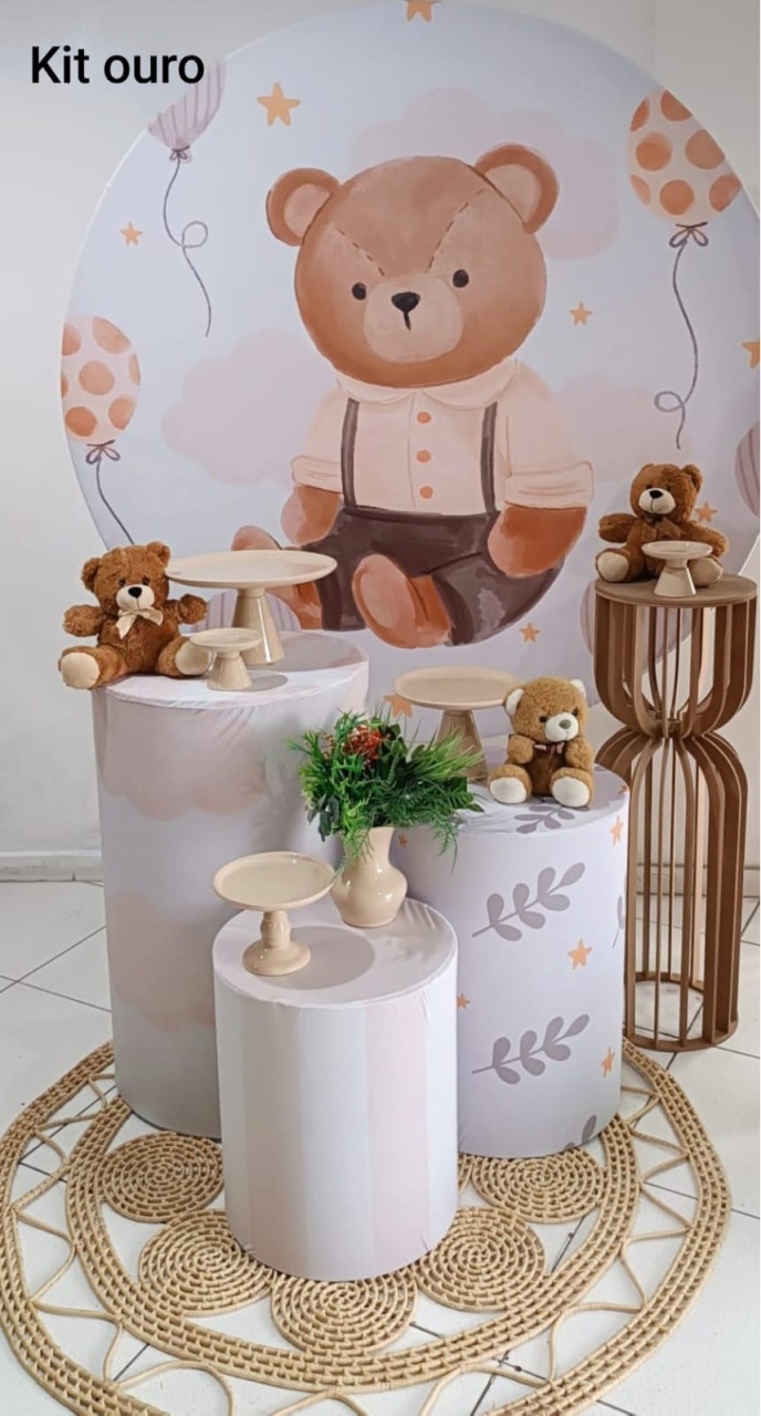 Kit Chá de Bebê Neutro Ouro - Inspire Festas