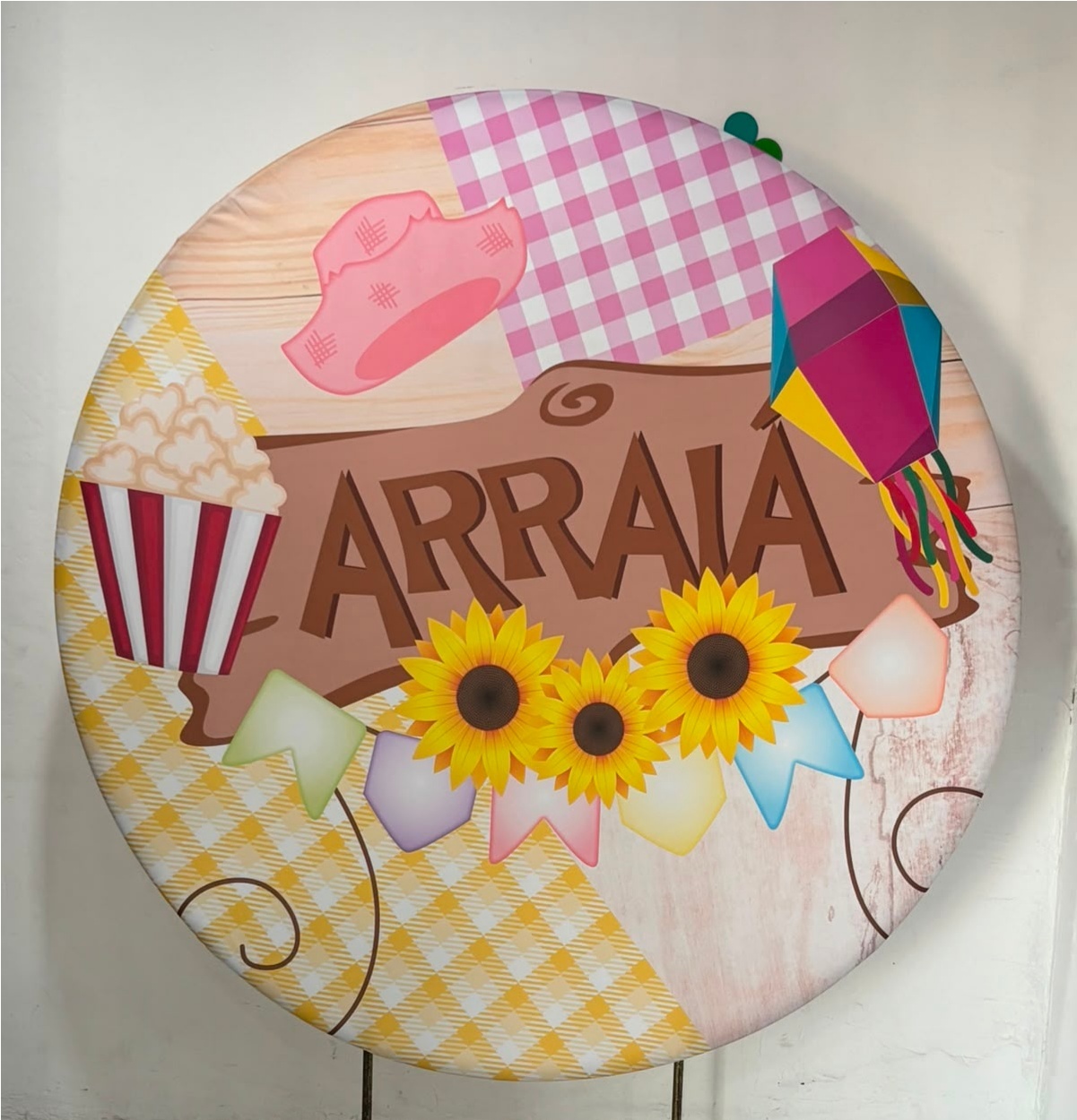 Painel Arraiá Pipoca - Inspire Festas