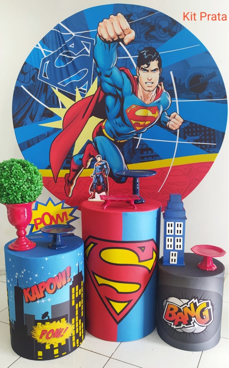 Kit Super Homem Prata - Inspire Festas