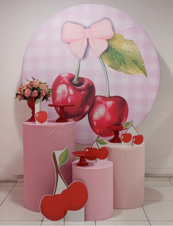 Kit Cerejinha Prata - Inspire Festas