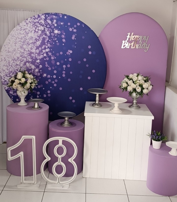 Kit Gleatter Lilás Diamante - Inspire Festas