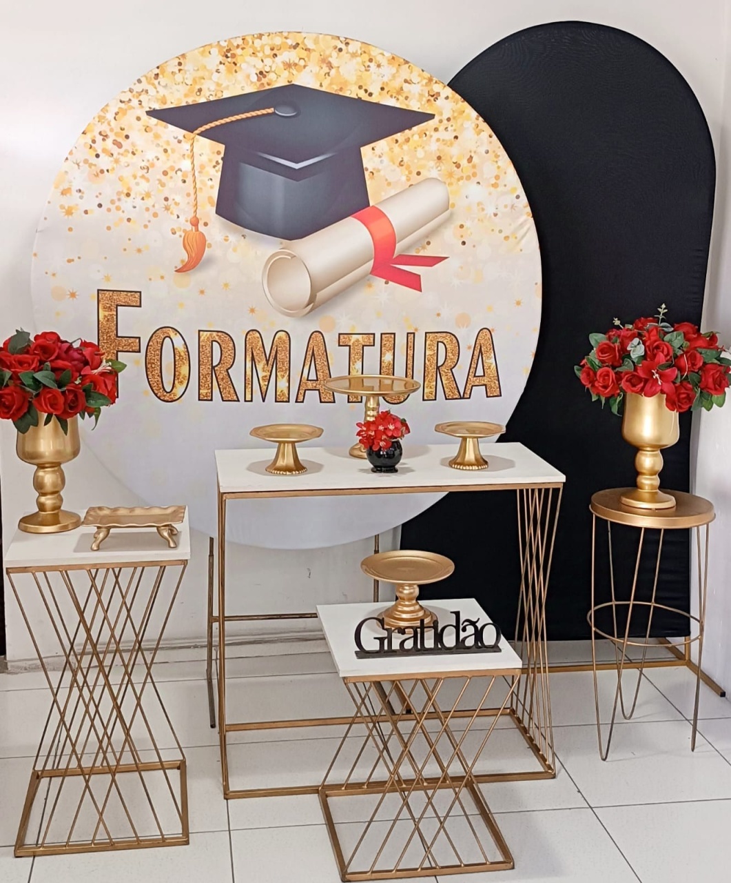 Kit Formatura Preto Diamante - Inspire Festas