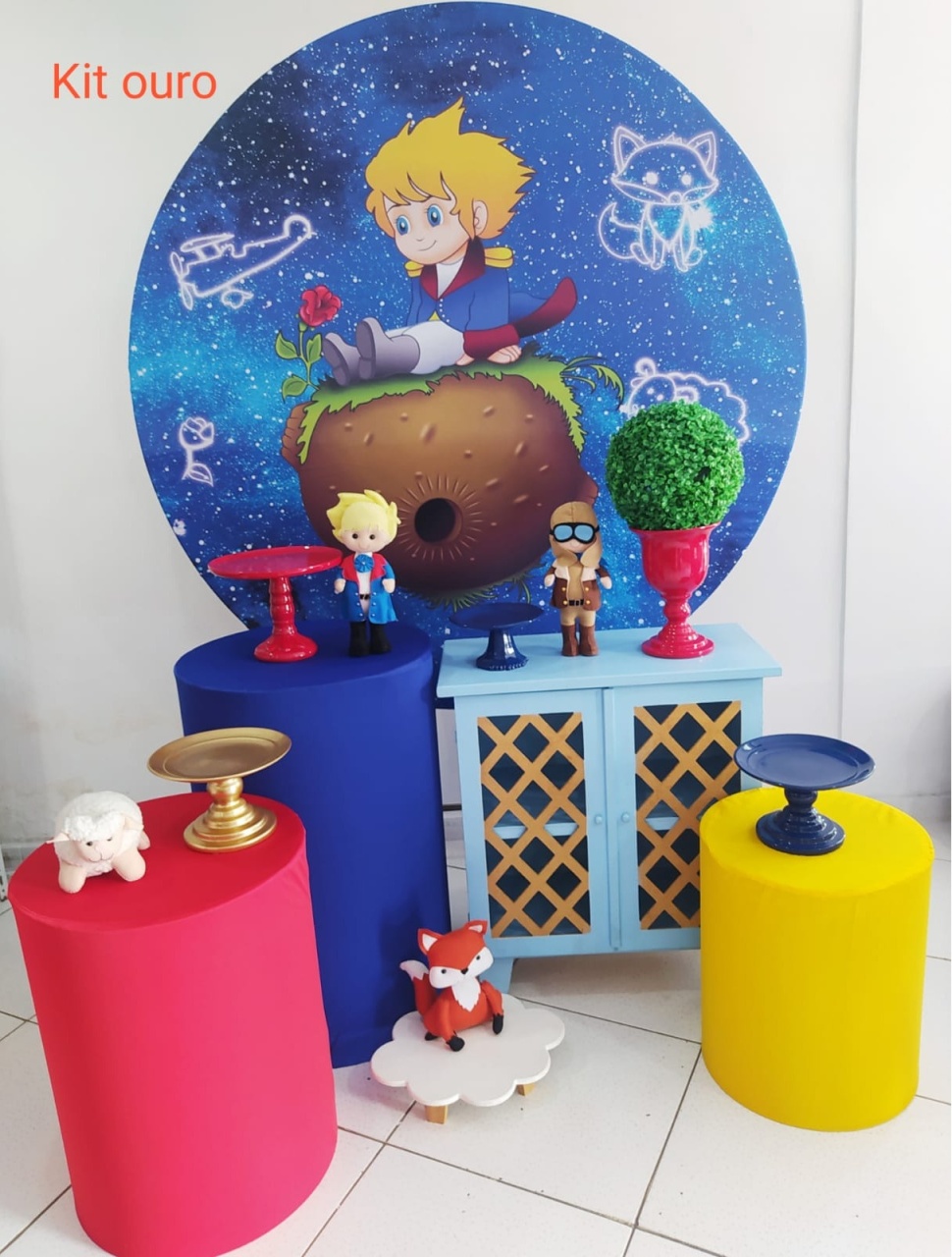 Kit Pequeno Principe Ouro - Inspire Festas