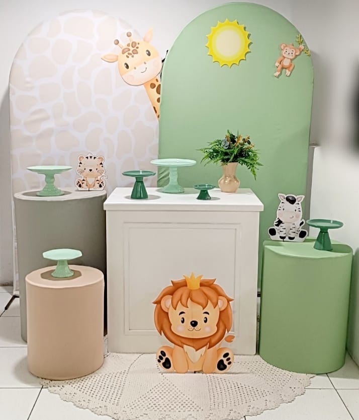 Kit Safari Verde Poliondas Inspire Diamante - Inspire Festas