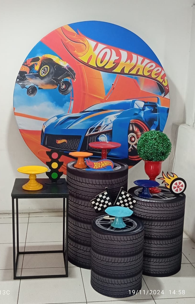Kit Hot Wheels Ouro - Inspire Festas