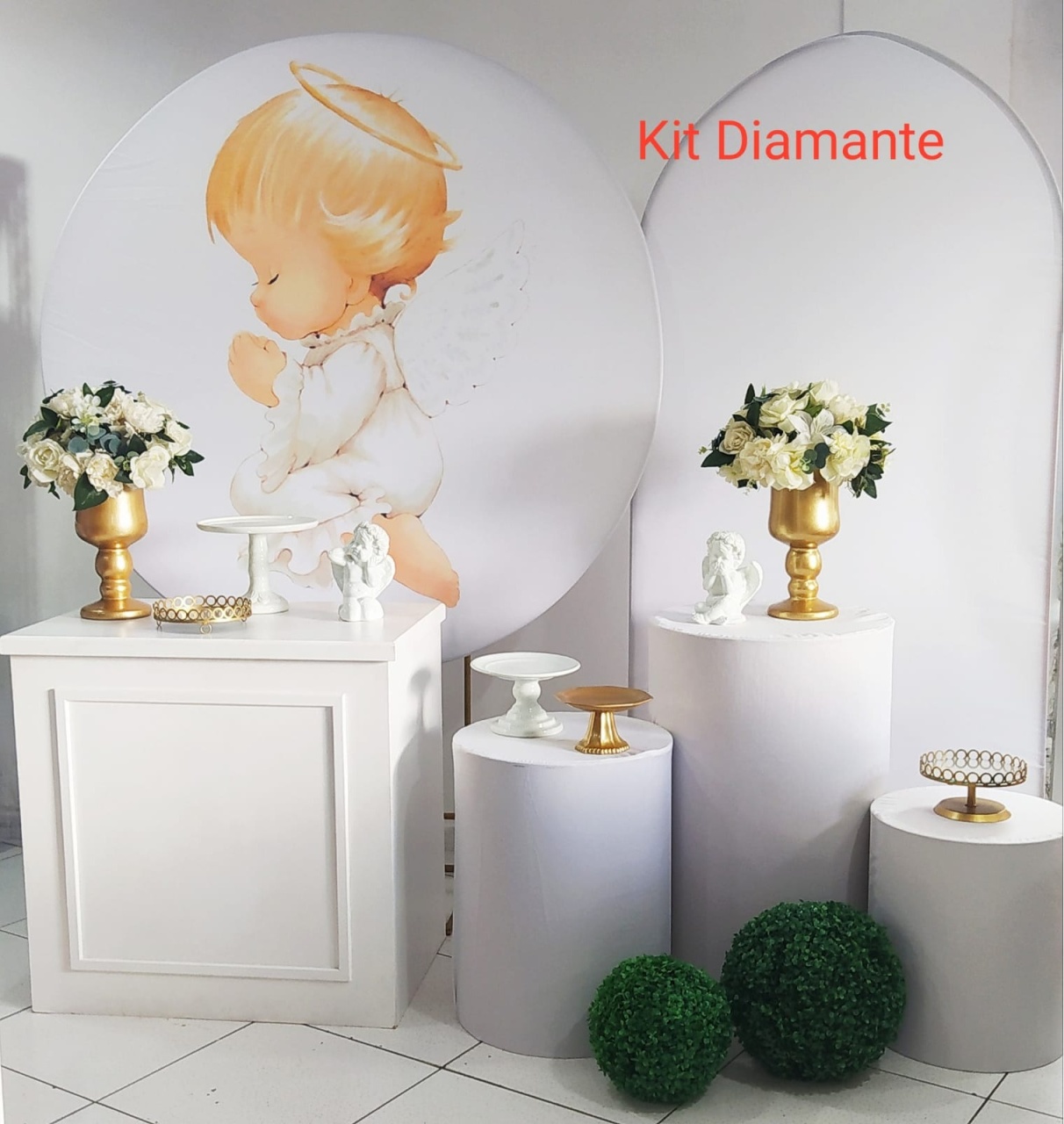 Kit Batizado Anjinho Diamante - Inspire Festas