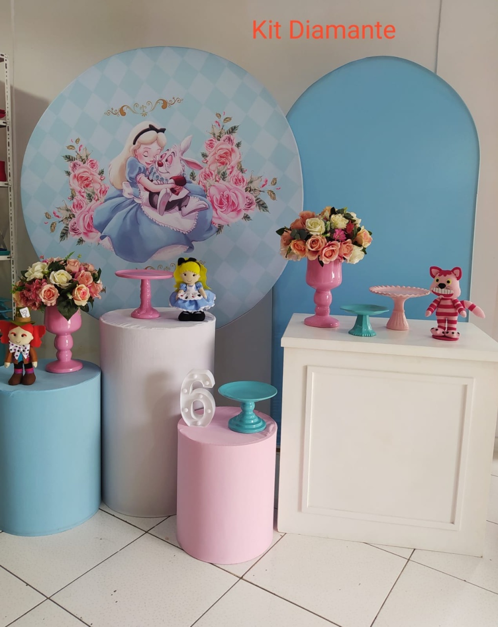 Kit Alice No Pais das Maravilhas Diamante - Inspire Festas