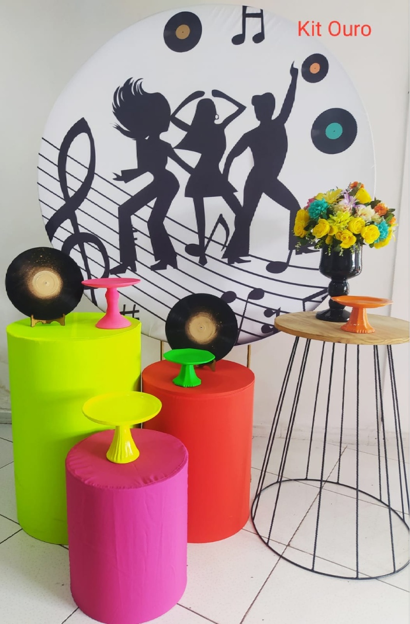 Kit Balada Colorido Ouro - Inspire Festas
