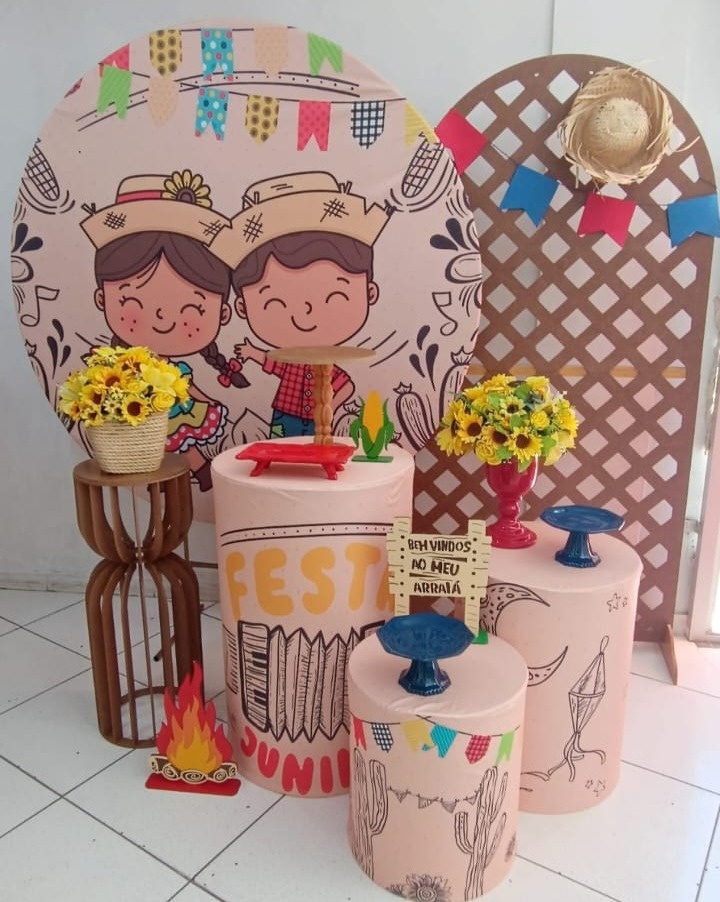 Kit Arraiá Cute Diamante - Inspire Festas