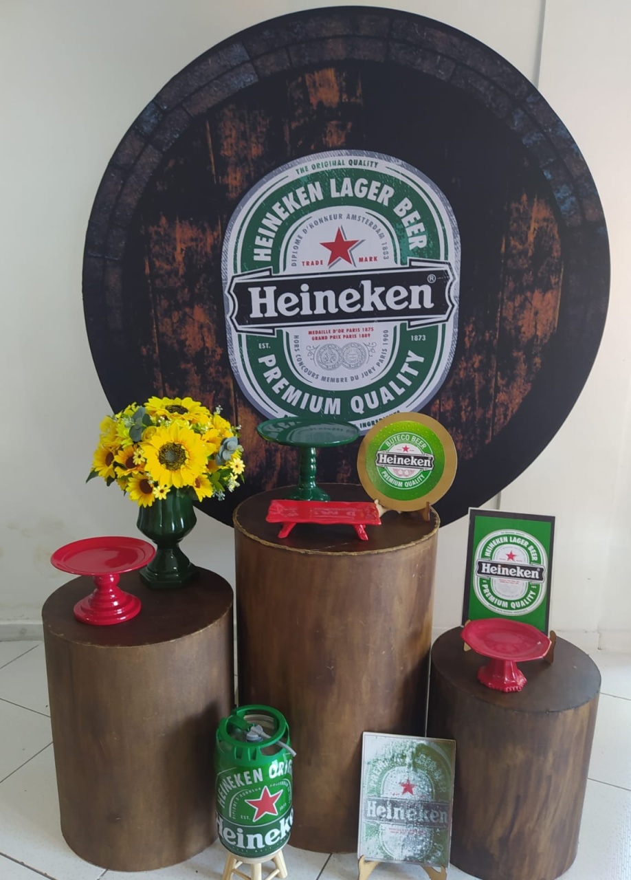 Kit Heineken Prata - Inspire Festas