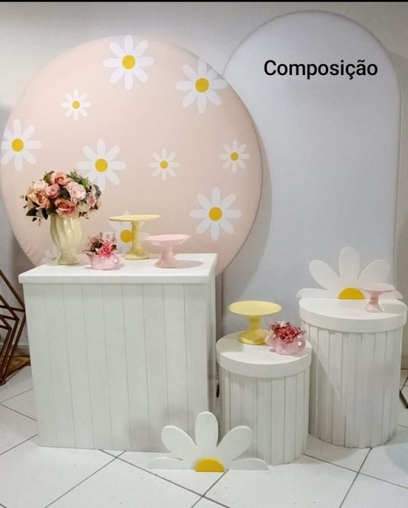 Kit Margarida Painel Romano Composição  - Inspire Festas