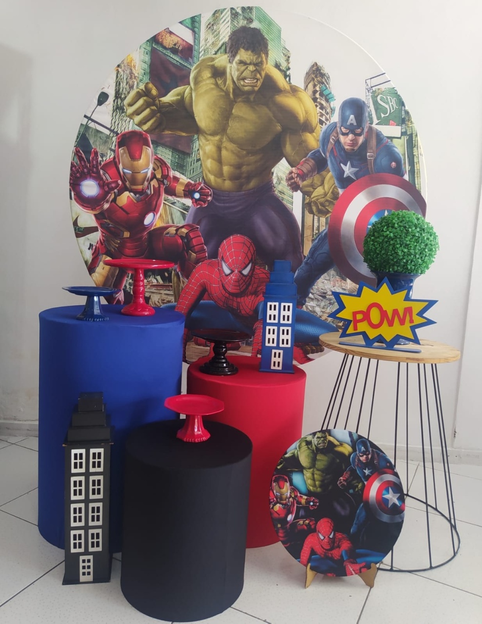 Kit Vingadores Ouro - Inspire Festas