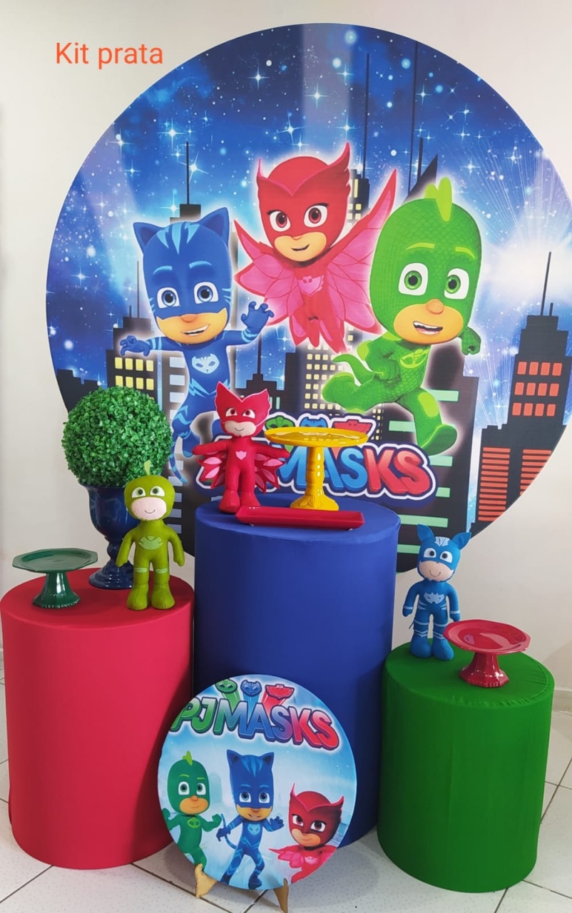 Kit Pj Masks Prata - Inspire Festas