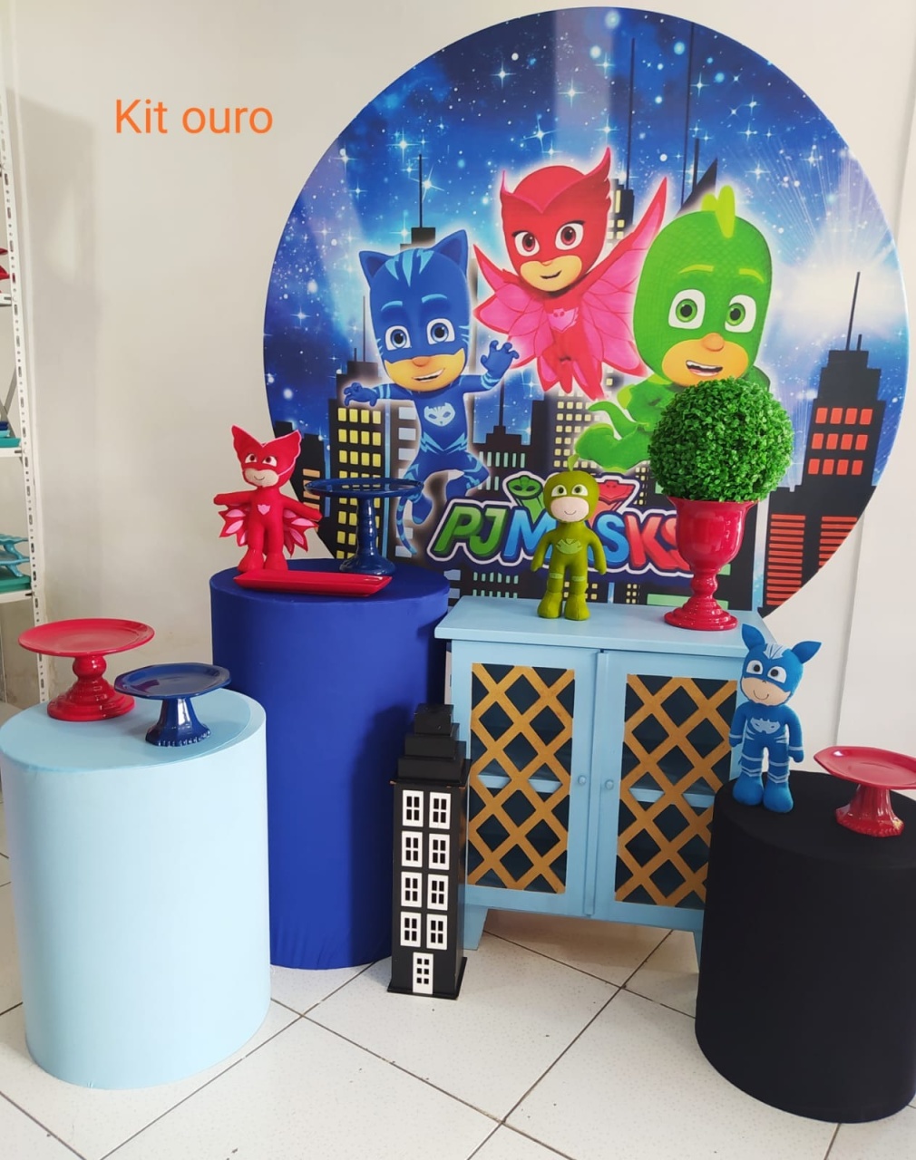Kit Pj Masks Ouro - Inspire Festas