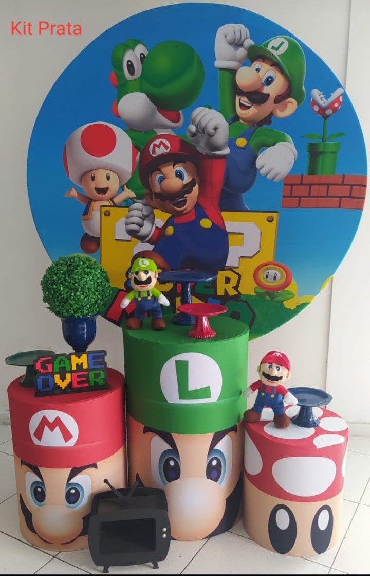 Kit Super Mário Prata - Inspire Festas
