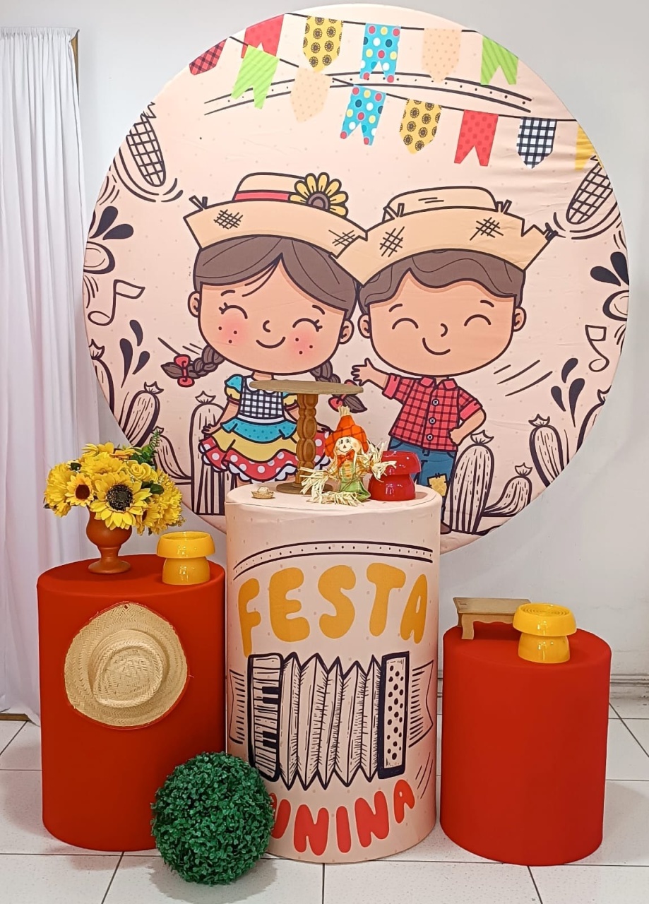 Kit Arraiá Cute Prata Cil Vermelho - Inspire Festas