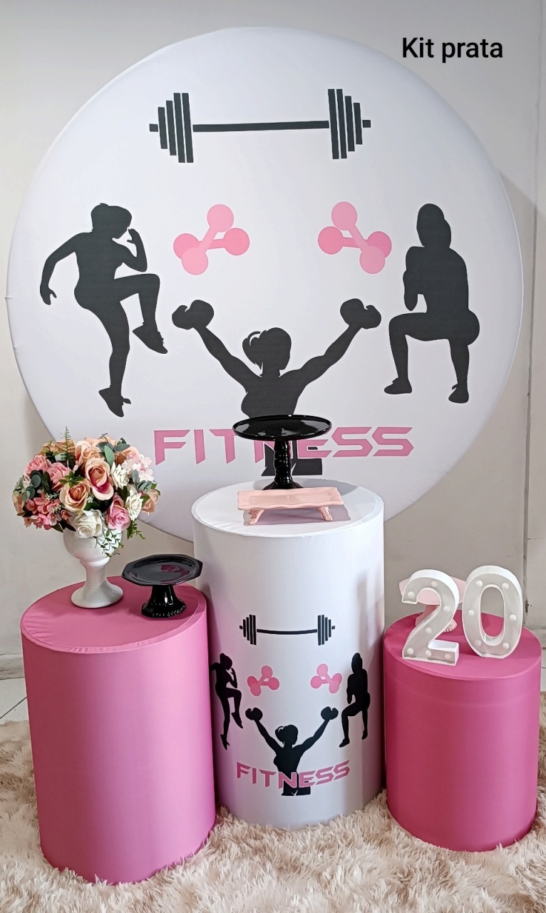 Kit Fitness Prata - Inspire Festas