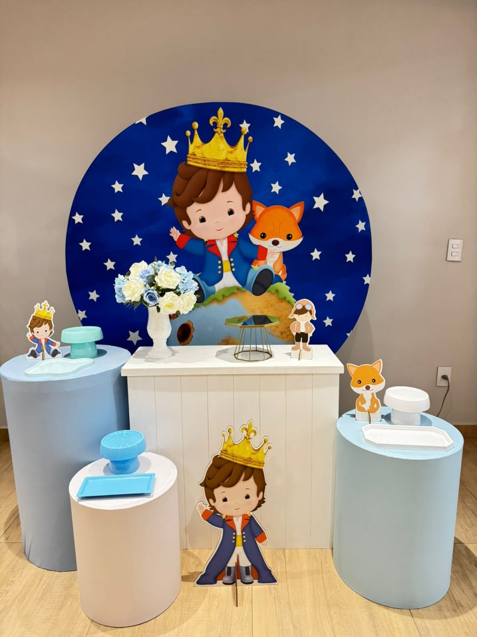 Pequeno Príncipe Kit Ouro Mesa Branca - Felicittà Festas