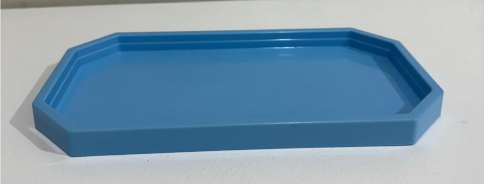 Bandeja - Doceira de Acrílico Azul Bebê Modelos Variados - Felicittà Festas