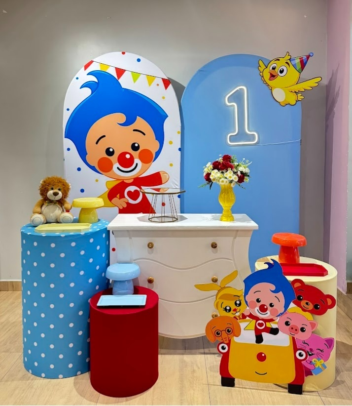 Palhaço Plim Plim Heróis Kit Diamante Mesa Bombe - Menino - Felicittà Festas