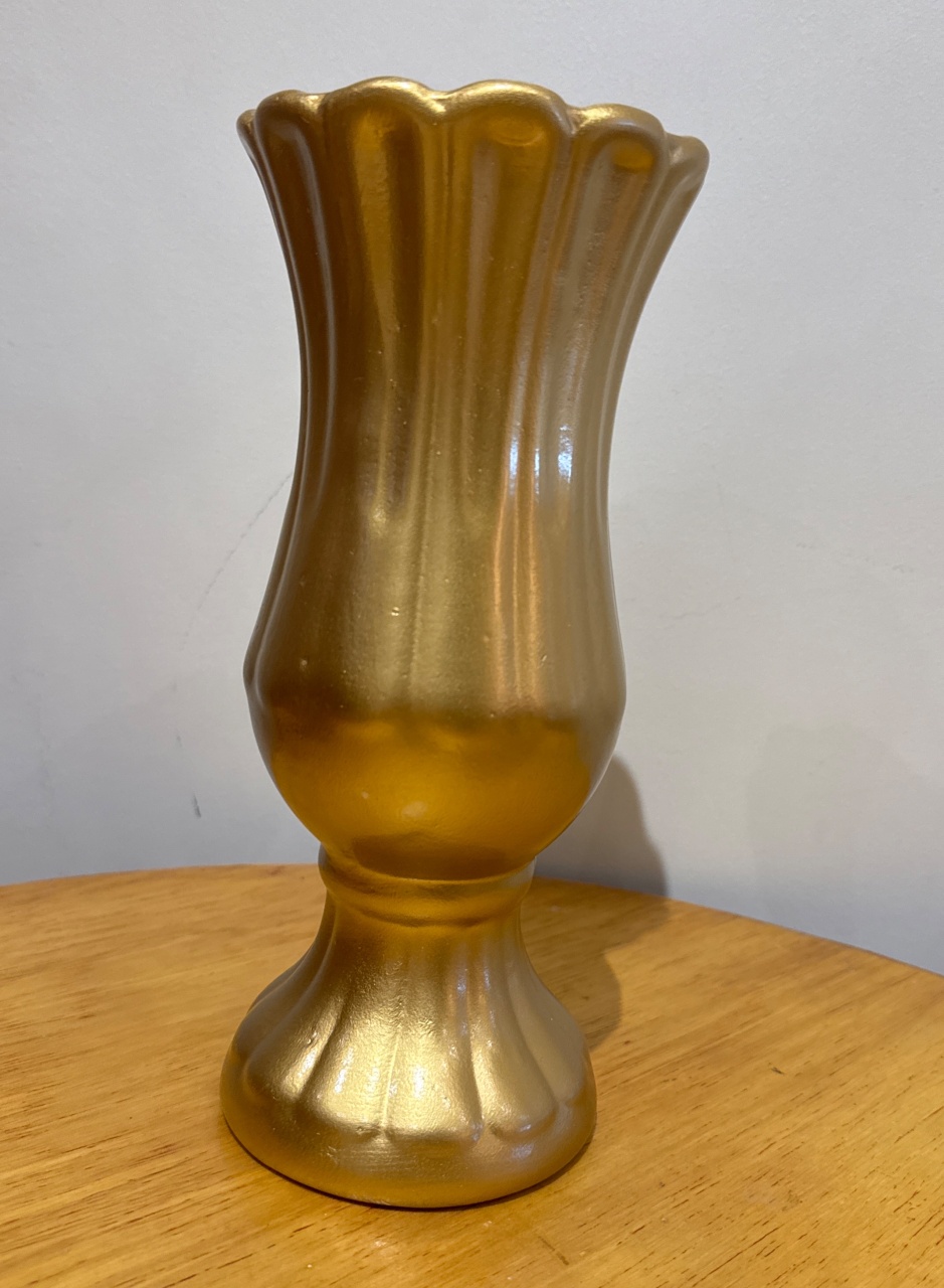 Vaso de Cerâmica Dourado - Felicittà Festas