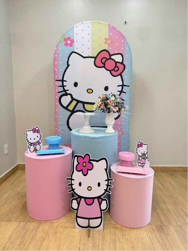 Hello Kitty Composição Prata  - Felicittà Festas