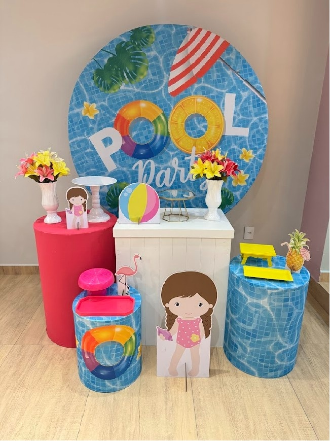 Pool Party Kit Ouro Fem  - Felicittà Festas