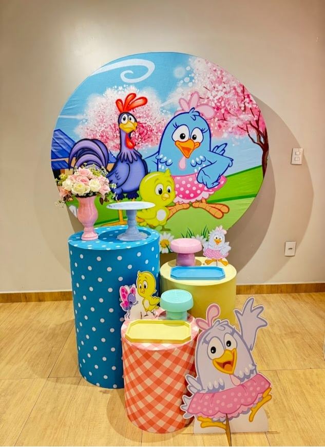 Galinha Pintadinha Kit Prata Feminino - Felicittà Festas
