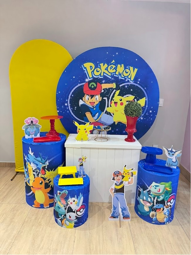 Pokémon Kit Diamante Painel Amarelo - Felicittà Festas