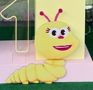 Display Bichikids Lagarta 60Cm 3D  - Felicittà Festas