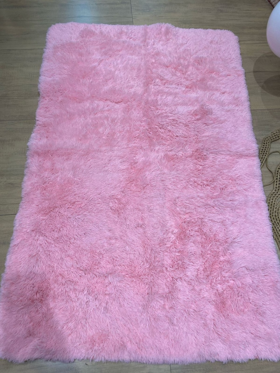 Tapete Pelúcia Rosa Bebê 1,5X2,0M - Felicittà Festas