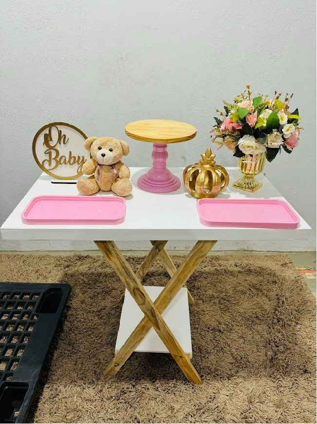 Chá de Bebê/Revelação Na Mesa - Felicittà Festas