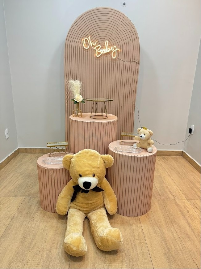 Composição Romano Chá de Bebê/ Revelação Com Urso - Felicittà Festas