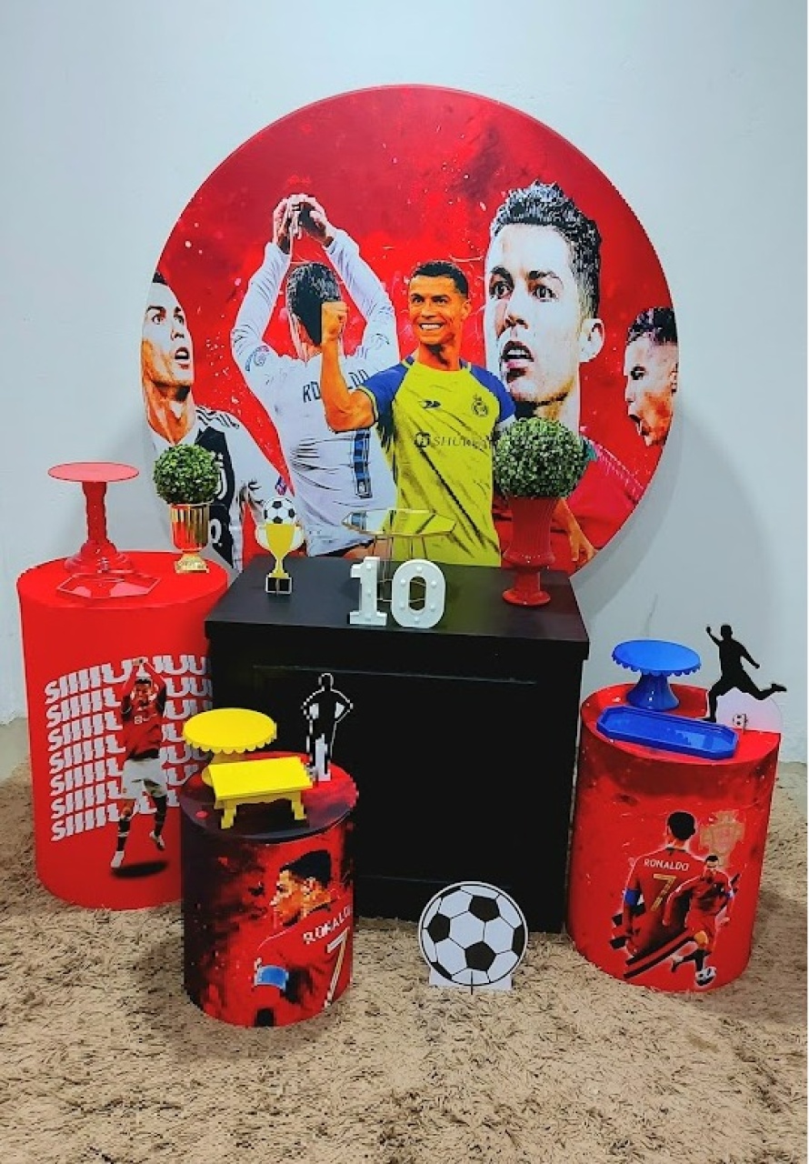 Cristiano Ronaldo Kit Ouro - Futebol - Felicittà Festas