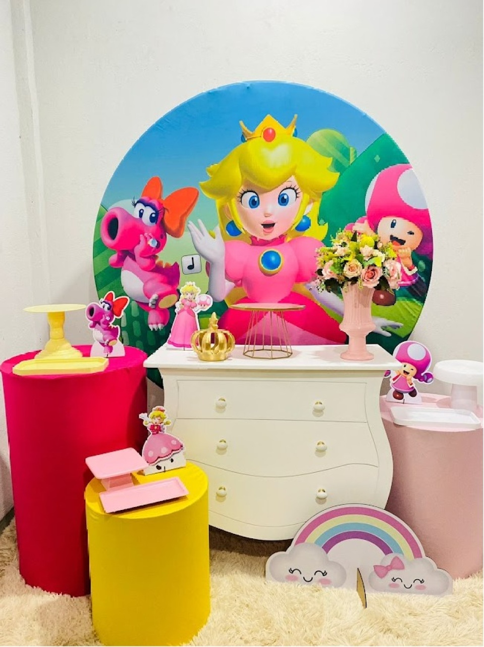 Princesa Peach Kit Ouro - Felicittà Festas