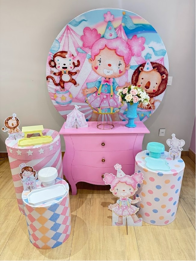 Circo Rosa Kit Ouro - Felicittà Festas