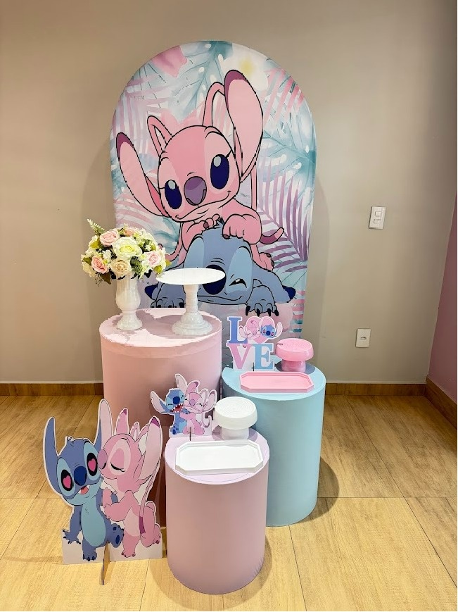 Stitch E Angel Kit Prata Romano - Felicittà Festas