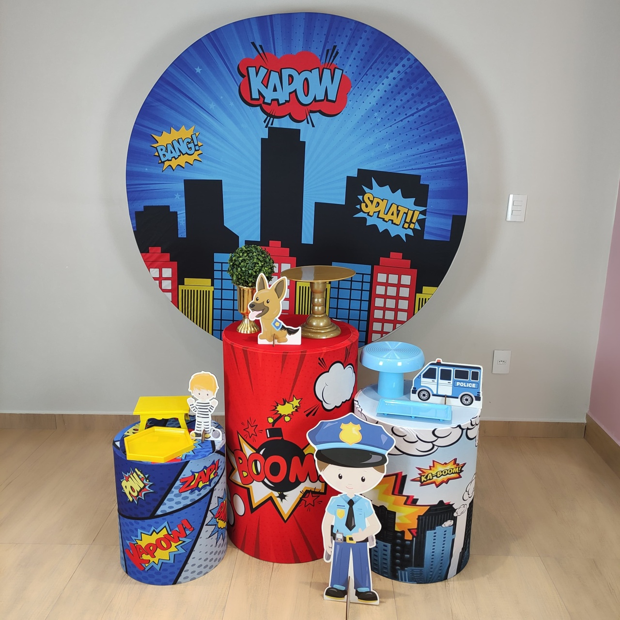Policial Mirim Kit Prata - Felicittà Festas