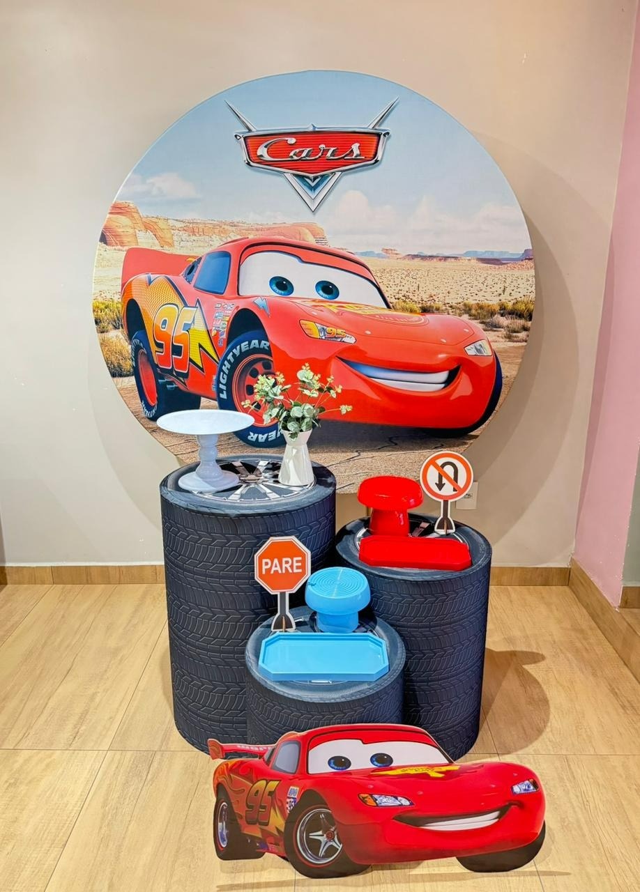 Relâmpago Mcqueen - Carros - Kit Prata - Felicittà Festas