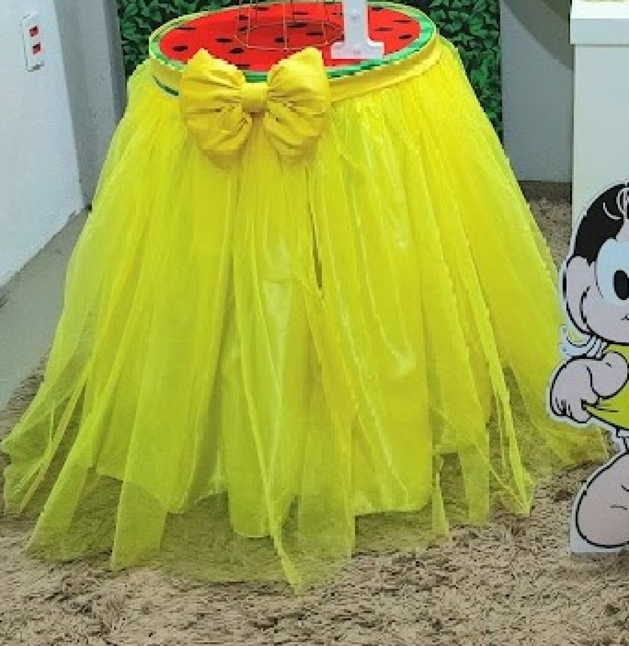 Saia Rodada Amarela Para Cilindro G - Felicittà Festas