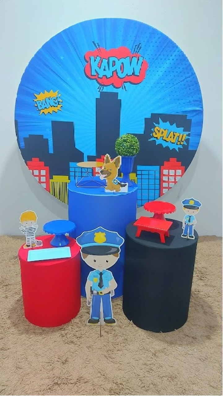 Policial - Kit Prata - Felicittà Festas