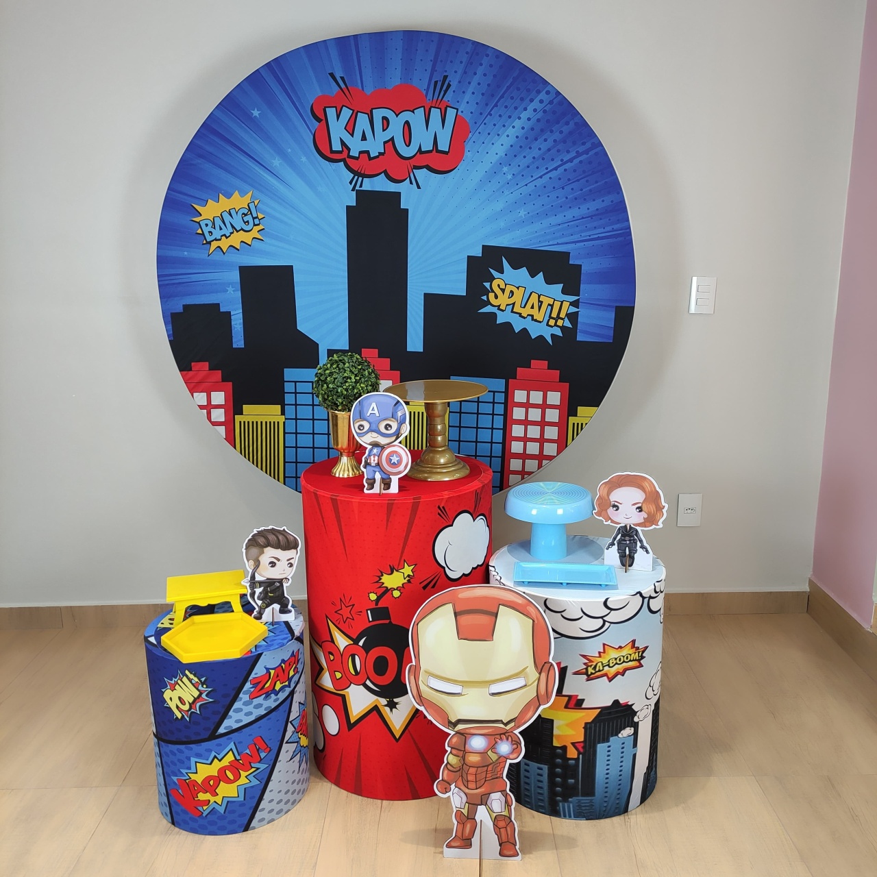 Vingadores Baby Kit Prata - Felicittà Festas