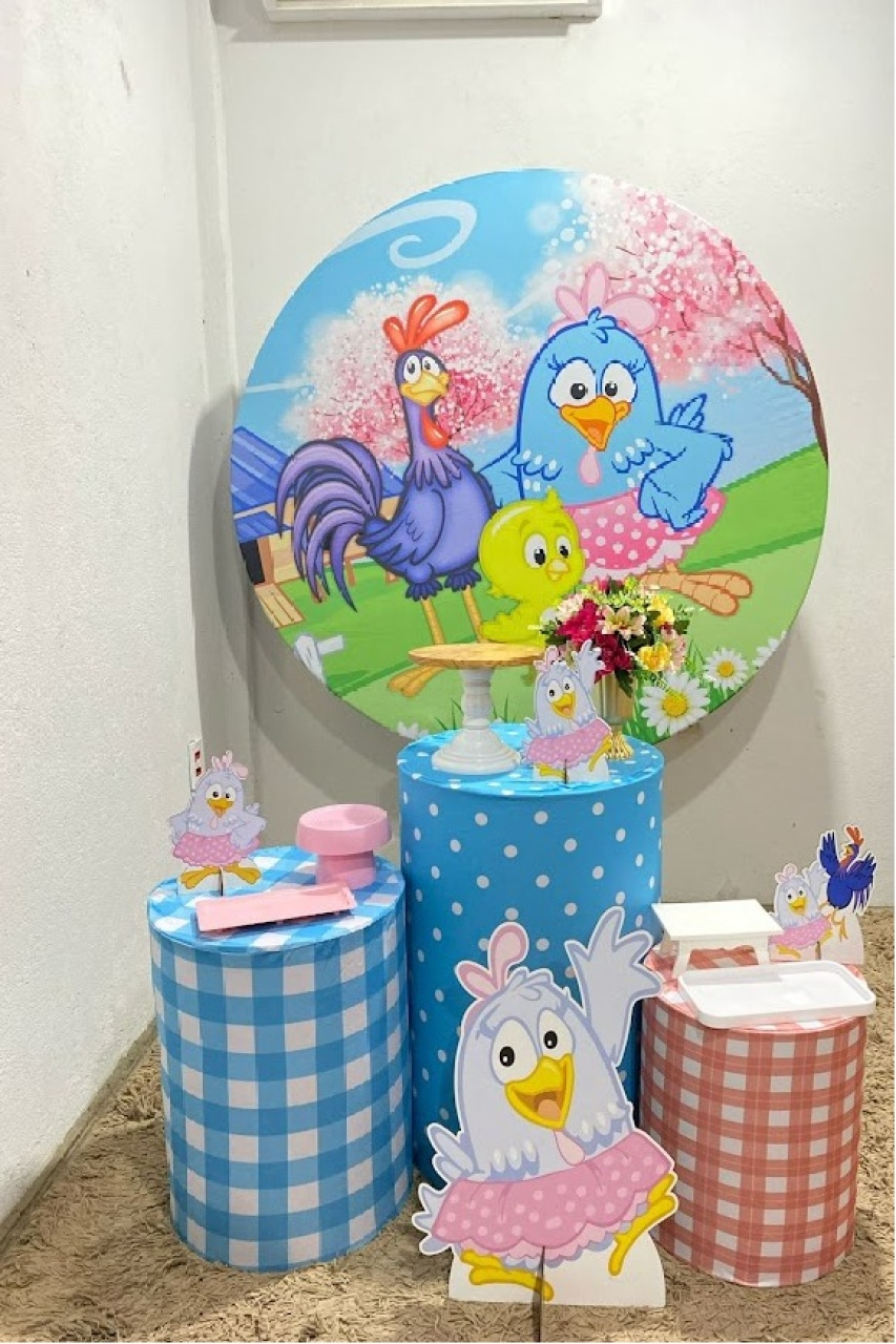 Galinha Pintadinha Kit Prata Feminino - Felicittà Festas