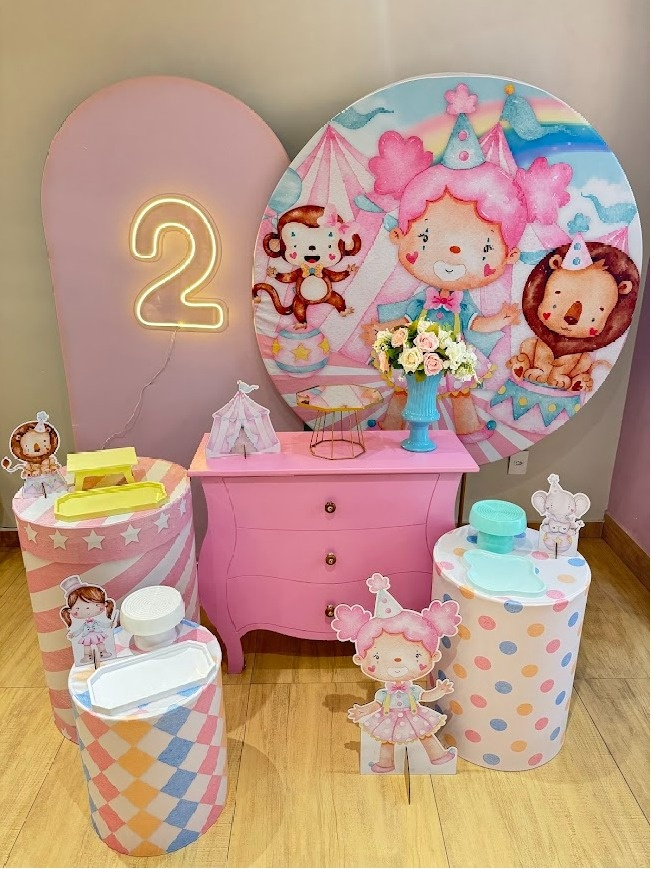 Circo Rosa Kit Diamante - Felicittà Festas