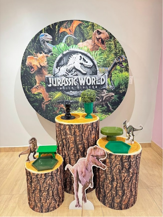 Jurassic World - Dinossauro - Kit Prata - Felicittà Festas