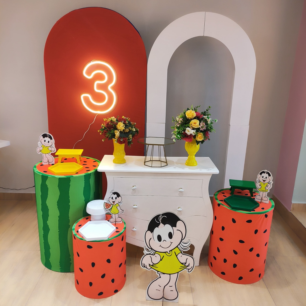 Magali Kit Diamante Com 2 Painéis Romanos - Felicittà Festas