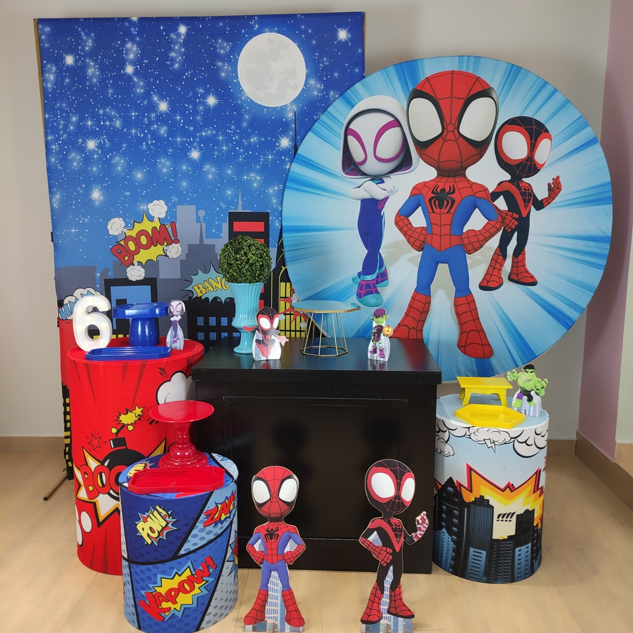 1 Spidey E Os Amigos Kit Diamante Painel Retangular - Felicittà Festas